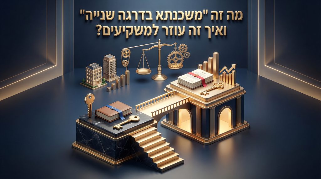 מה זה "משכנתא בדרגה שנייה" ואיך זה עוזר למשקיעים?