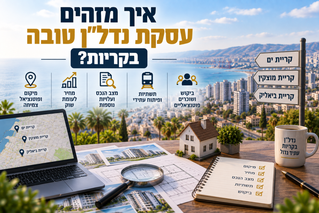 איך מזהים עסקת נדל"ן טובה בקריות?