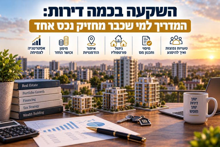 השקעה בכמה דירות: המדריך למי שכבר מחזיק נכס אחד